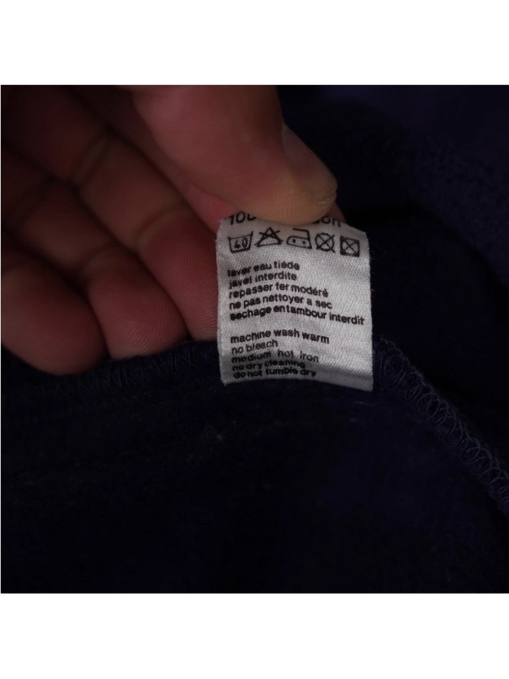 Lacoste Sport Mens Sweater Size 8 Blue 1/4 Zip Knit Preppy Pullover - Picture 8 of 13
